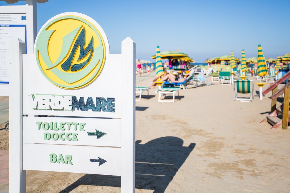 spiaggia del villaggio Verdemare di Vieste in Gargano